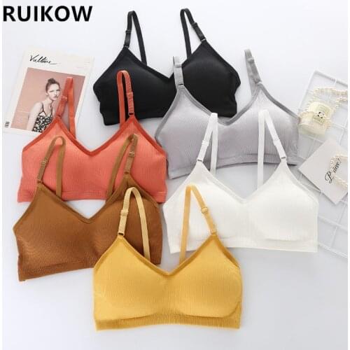 Feminine Beauty Back Cotton Camisole Sport Top Adjustable Shouder Strap Push Up Sexy Active Bra Health Wirefree Summer Tube Top