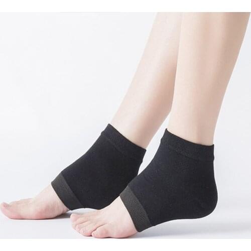 1pair New Gel Heel Socks Moisturing Spa Gel Socks Feet Care Cracked Foot Dry Hard Skin Protector