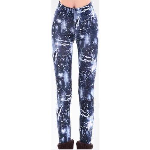 120pcs/lot new women fashion lightning print legging/universe starry legging paint