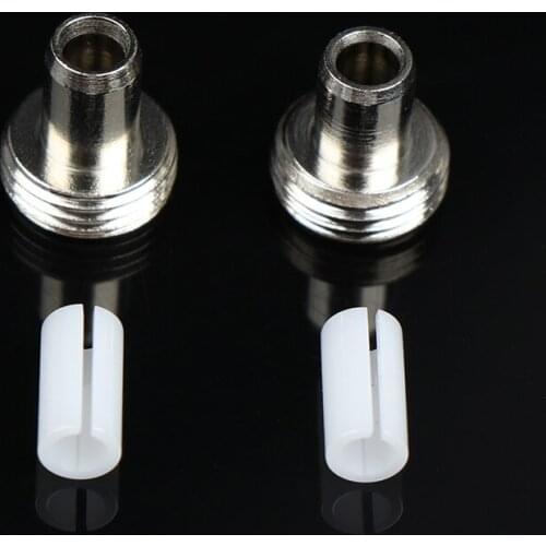 2set Fiber Optic Metal Fitting Connectors Ceramic Tube Sleeves Replacement Parts