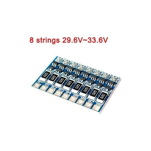3S 4S 5S 6S 7S 8S Li-ion Lithium Battery Charger Protection Board,18650 BMS Charger Module PCB 11.1~33.6V Enhance Balance