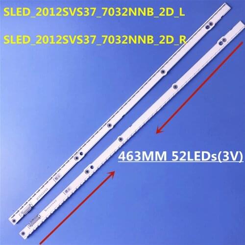 465mm LED Backlight Lamp strip 52leds For Samsung 37inch TV UE37ES6710 UE37ES6307 SLED 2012SVS37 7032NNB 2D UE37ES6100