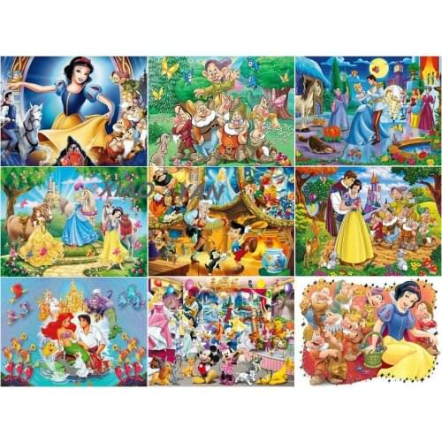5D Diamond Embroidery Square Diamond Painting Disney Stitch Diamond Mosaic Decoration Snow White and The Seven Dwarfs Painting