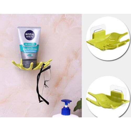1PC Shaver Toothbrush Holder Washroom Wall Sucker Suction Cup Hook Razor Bathroom Crown Storage Rack OK 0831