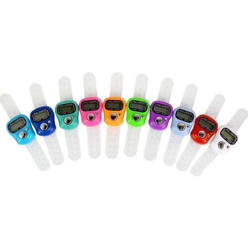 1Pcs Mini Digital LCD Electronic Ring Hand Finger Golf Tally Counter Scorekeeper Scoring Tool Counter Golf Score Stroke Counter