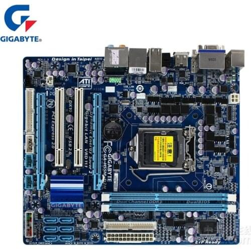 Gigabyte GA-H55M-D2H 100% Original Motherboard LGA1156 DDR3 8G H55 D2H H55M-D2H Desktop Mainboard SATAII Systemboard Used