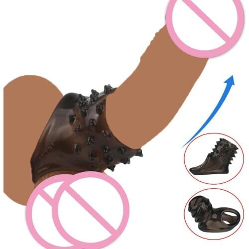 4 Types Reusable Foreskin Hinder Ring Penis Sleeve Scrotum Holder Sex Toys For Men Delay Ejaculation Condoms Penis Extender