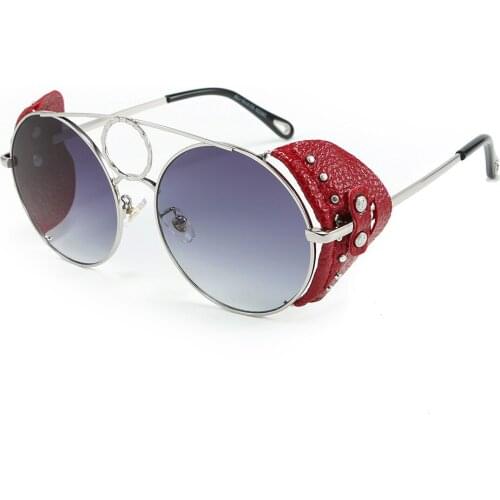 Round Sunglasses Steampunk Retro Sunglasses Ladies Men Sunglasses UV400 Goggles Shadow Driving Gothic Retro Sunglasses