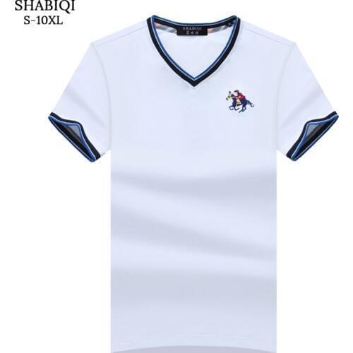 SHABIQI Classic Brand Men shirt Men Polo Shirt Men Short Sleeve Polos Shirt T Designer Polo Shirt Plus Size 6XL 7XL 8XL 9XL 10XL