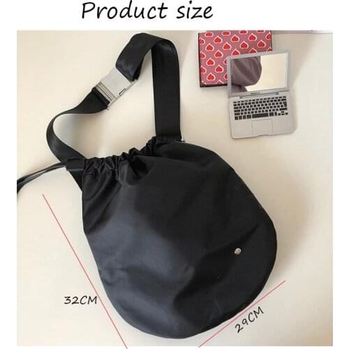 Shoulder Bag 230D Nylon Color And Logo Can Be Customized One Open Pocket Shoulder Bag