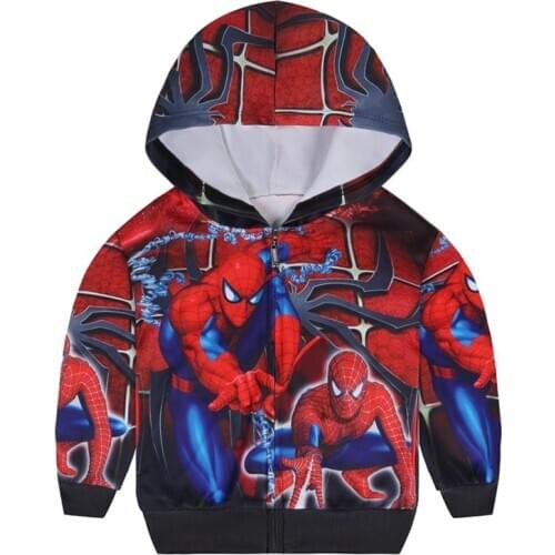Disney New 3D SpiderMan Sweatshirt Hoodies Kids hoodies Girls Boys Children Long Sleeve polyester Clothes Tops