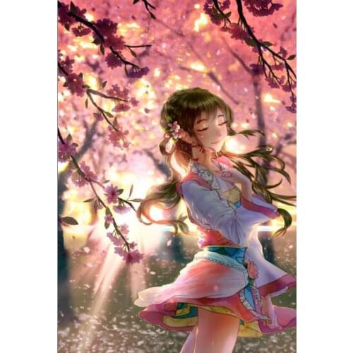 Dream girl The wooden puzzle 1000 pieces ersion jigsaw puzzle white card adult childrens educational toys