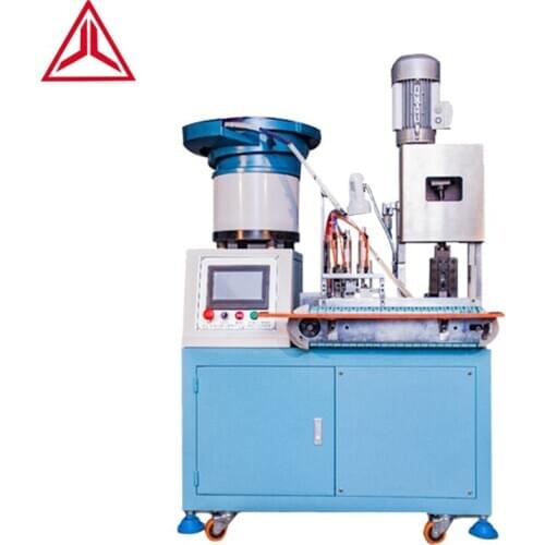 Semi Automatic Wire Cutting Stripping USB Cable Plug Tin Soldering Machine Automatic Tow Pin Plug Terminal Crimping Machine