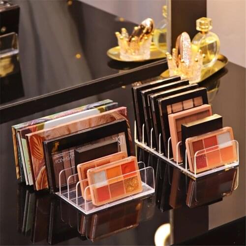 7 Grids Clear Acrylic Eyeshadow Compact Organizer Drawer Organization Divider Makeup Storage Box Transparent Slot Cosmetics Case