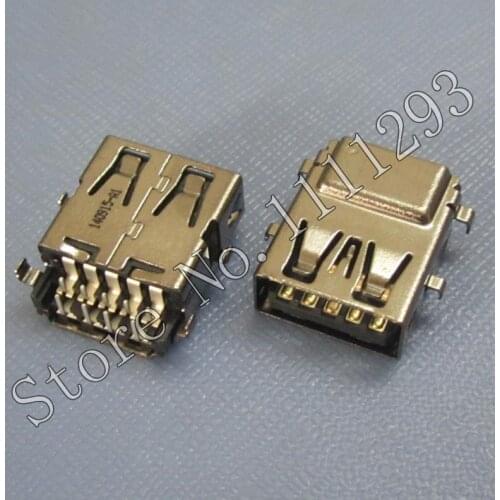 10pcs/lot 3.0 USB Jack Connector for Dell Inspiron 7466 7467 7566 7567 Latitude E7450 Alienware 15 17 M17x Laptop USB3.0 Port
