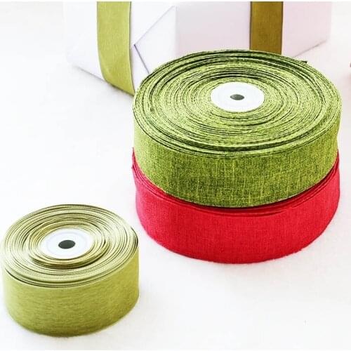 2 Yard Burlap Christmas Ribbon Ribbon Packaging Accessories Gift Box Ribbon Ribbon Ribbon Bow Christmas Decoration 38mm
