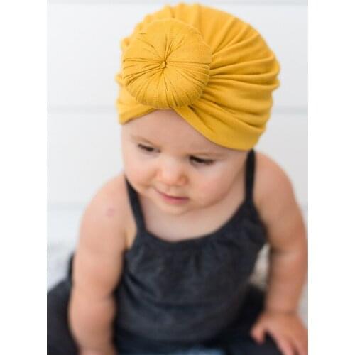 12pc/lot Newborn Turban Hat Bowknot cap Infant Girls Autumn Winter hats Soft Cotton Toddler newborn photo props donuts hat