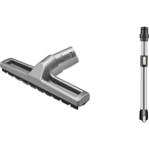 Floor Brush with Extension Wand Quick Release Tube Adjustable Length Pipe Rod, for Dyson DC45 DC58 DC62 DC61