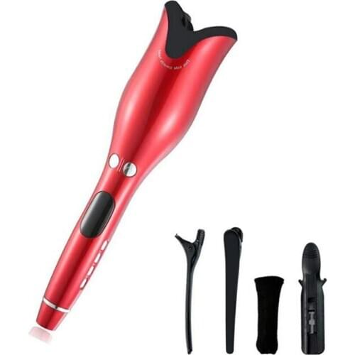 US/EU/UK/AU Plug 25W Automatic Hair Curler, Ceramic Infrared Heater Hair Curling Iron, 26 Levels Digital Display Hair Curler