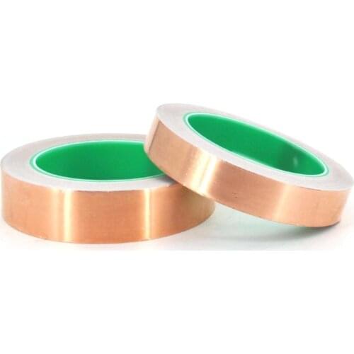 20 Meters High Temperature Resistant Conductive Electrical Copper Foil Tape Durable Practical Electrical Copper Foil Tape