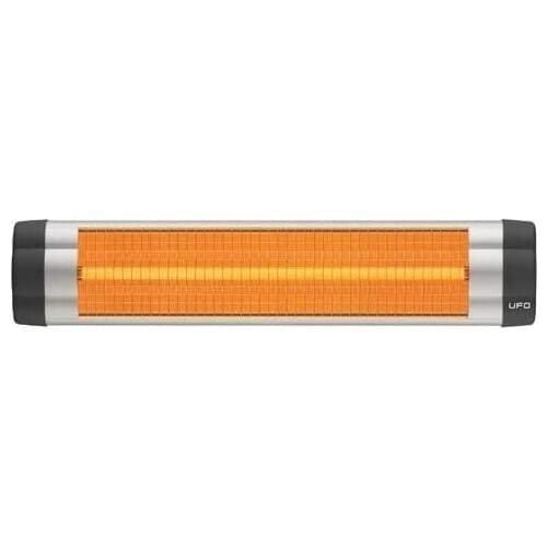 UFO S-24 Wall or Ceiling Mounted Infrared Patio Heater, 2400 Watt, Silver