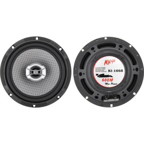 2pcs 6.5 Inch Universal 600W Car Coaxial Speakers Auto Audio Music Stereo Full Range Frequency Hifi Non-destructive Installation
