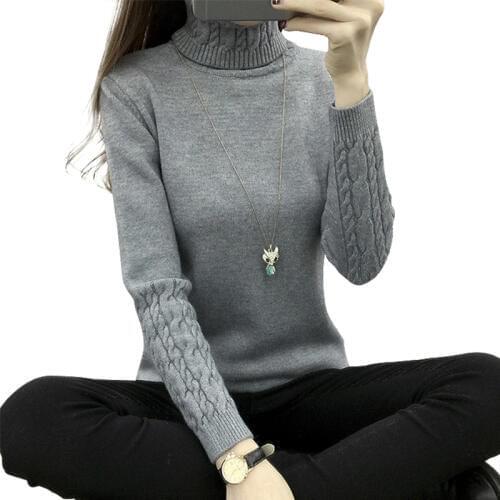 High quality Women Turtleneck Winter Sweater Women Cashmere Knitted Women Sweaters And Pullovers Female Jumper Tricot Tops R942