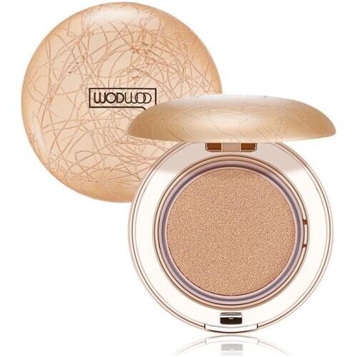 WODWOD Moisture Air Cushion BB Cream Foundation Concealer Whitening Waterproof Cosmetics for Face Beauty Glazed Makeup Puff Gift