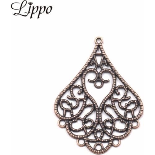 12pcs Zinc Alloy Antique Copper Hollow Jewelry Connector Pendant Jewelry Connector Accessories