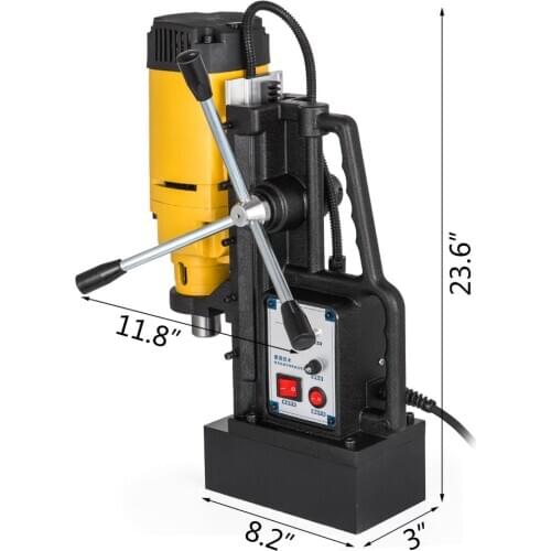 1200W MB-23 Magnetic Base Drill Press 23mm Boring 13500N Magnet Force Tapping