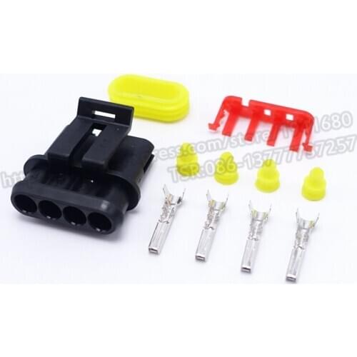 4 Pins Ways 1.5 Series Enhanced Seal Waterproof female Electrical Wire Connector Plug For Car 282088-1