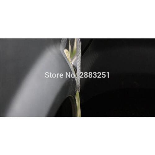 4PC Car Styling Bumper Strips Carbon Fiber Door Anti-Rub Stickers for Benz key w204 w211 accessories gla usb w213 accessories