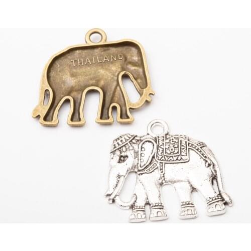 6pcs wholesale zinc alloy Animal Elephant Charms for Jewelry Making 5743