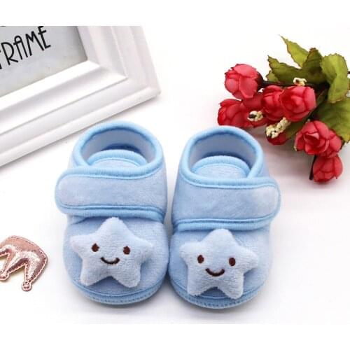 Infant Newborn Baby Girls Plush Stars Cloud Winter Boots Soft Sole Warm Shoes bebes zapatos scarpe da bambina eleganti