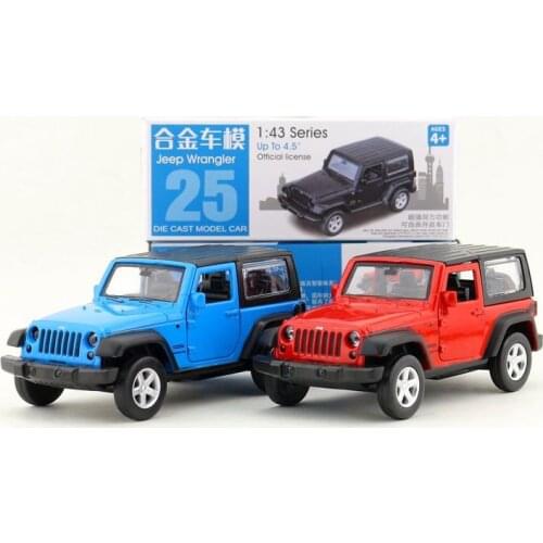 Caipo 1:43 Alloy Car Model Jeep Wrangler Sports Car SUV CHILDRENS Toy Warrior Door Opening 67025