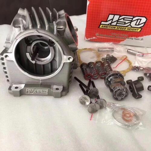 JISO Cylinder Head BWS125 RS100 MIO115 CYGNUS GTR 4 Valves Ex24.5 In25.5 / Ex26.5 In28.5 For Big Bore Set 59-79mm With Camshaft