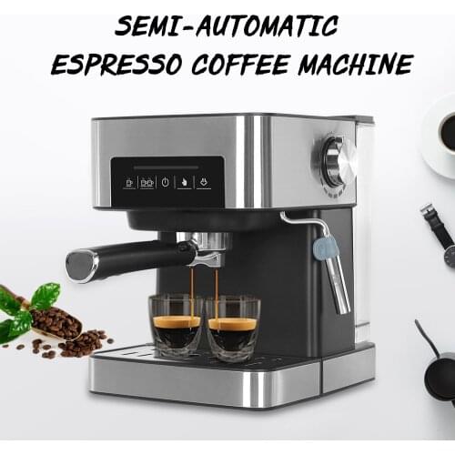ITOP 20Bar Espresso Coffee Maker Machine Stainless Steel Coffee Machine Semi-automatic Household Italian Coffee Maker 850W