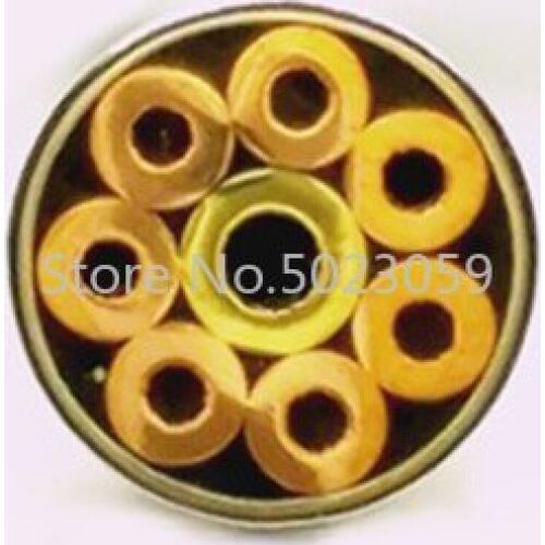 4mm diameter DIY Knife shank Mosaics Pin Rivets 9cm length nail Brass tube+steel tube #408