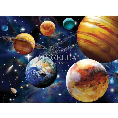 Science fiction 5D Diy Diamond Painting Outer Space Art Handmade Diamond Embroidery Planet Full Rhinestone Cross Stitch Mosaic