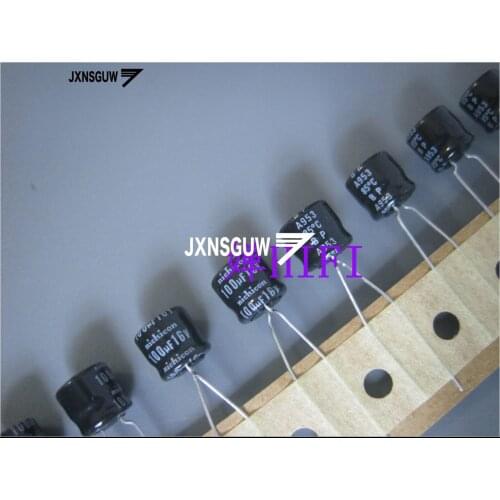 20PCS NICHICON BP 16V100UF 8X7MM original audio Aluminum electrolytic capacitor 85 degrees NP 100uF/16V NP-BP 100UF 16V