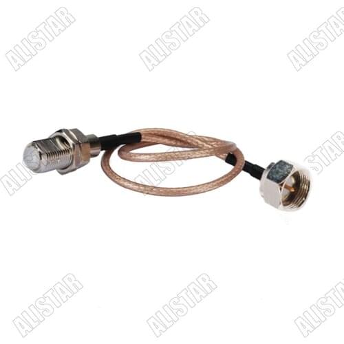 F Type Male to F Female Jack Bulkhead 75ohm RG179 RF Adapter Pigtail Cable Vedio Wireless 15cm/30cm/50cm/80cm/1M/2M Or Custom