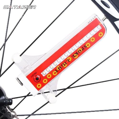 Bicycle Wheel Light 14/32 Colorful LEDs Cycling Bike Spoke Signal Lamp Warning Lantern 32 Patterns on/off Switch Movement Sensor