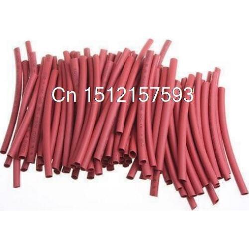 100+-2%pcsx 5.0mm Diameter Red Yellow Green Blue Black White Clear Color Heat Shrinkable Tube Shrink Tubing 100mm length 2:1