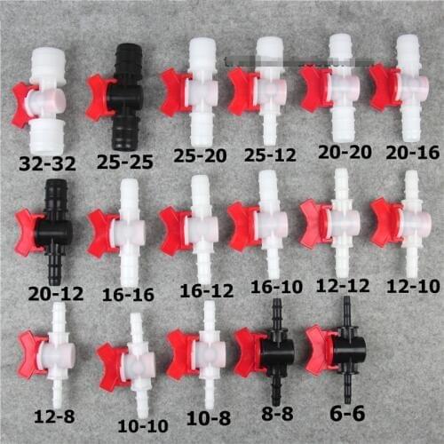 Pagoda water valve Male Thread Pagoda Switch Hose Ball Valve Plastic Quick Insert Adjustment Valve Aquarium Water Tap