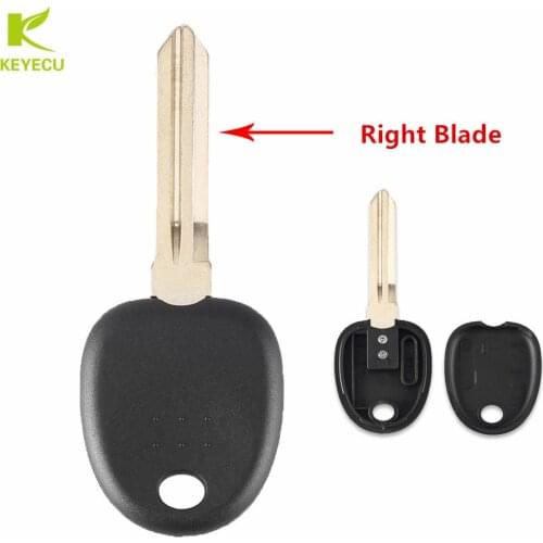KEYECU New Replacement Right Key Blade Transponder Chip Key Shell Case For HYUNDAI Coupe Tucson Elantra Accent Santa Fe i10 Key