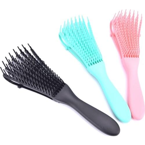 1PC Women Hair Scalp Massage Comb Detangle Hairbrush Wet Curly Hair Brush Styling Tool
