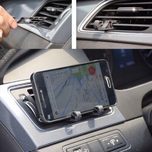 2pcs New Multifunction Car Air Conditioning Clip Glasses Key Earphone Hook Portable Phone Stand Interior Stowing Tidying Storage