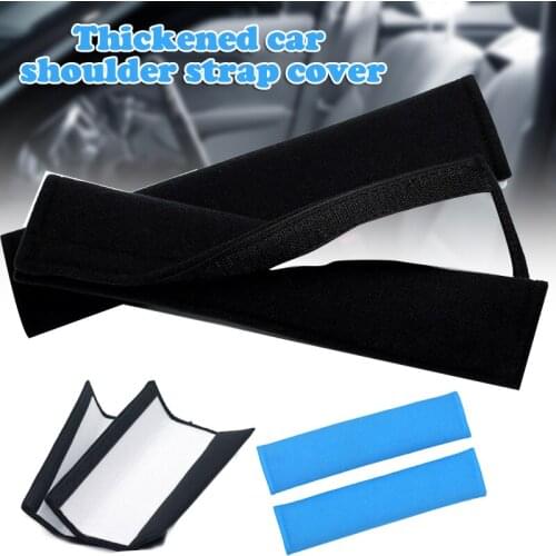 2Pcs Car Seat Belt Cover Pads Shoulder Pads Cover Safety Belt Strap Shoulder Pad for Adults and Children M8617