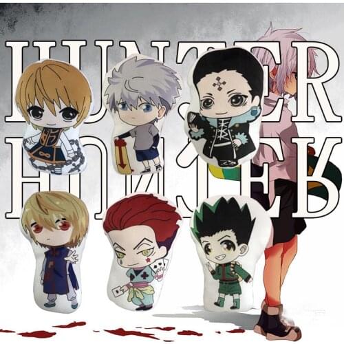 45cm Hunter X Hunter Plush Pillow Doll Killua Zoldyck Gon Freecss Stuffed Toys Kids Children Gift