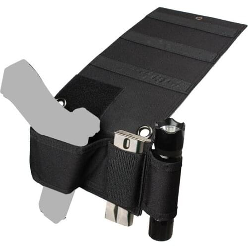 600D Nylon Powerful Velcro Safe and convenient tactical invisible holster Flashlight set Magazine cover